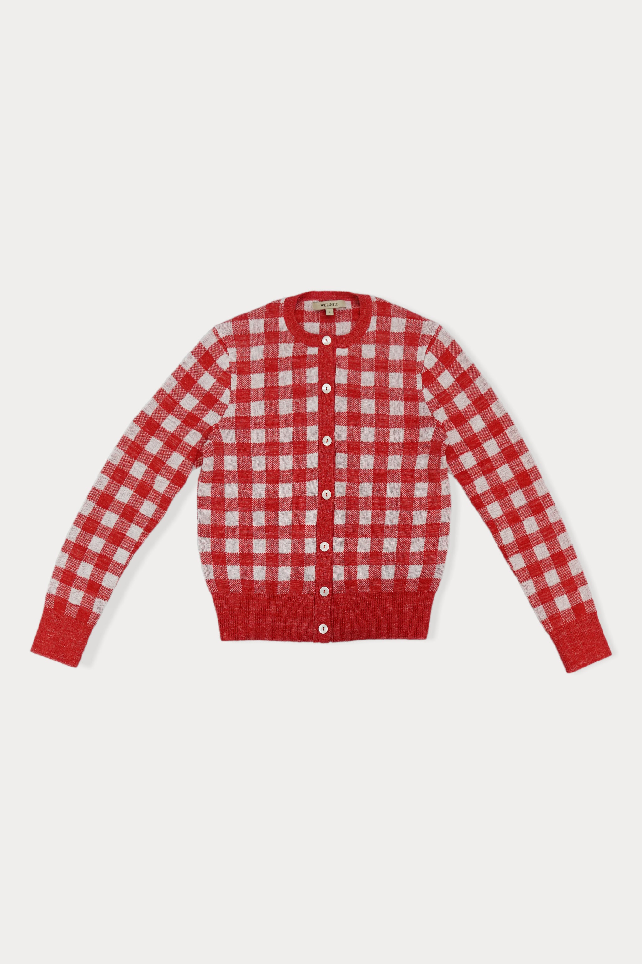 Wulinpic Checkered Cardigan – WULINPIC